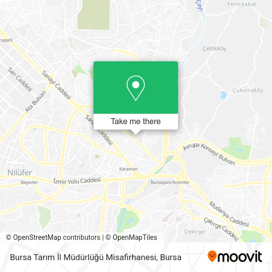 Bursa Tarım İl Müdürlüğü Misafirhanesi map