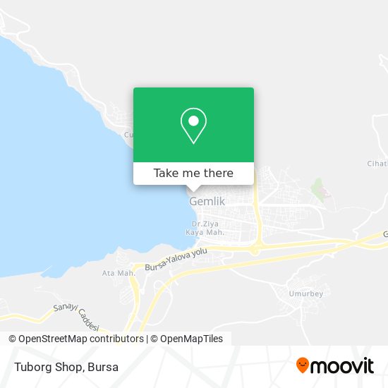 Tuborg Shop map