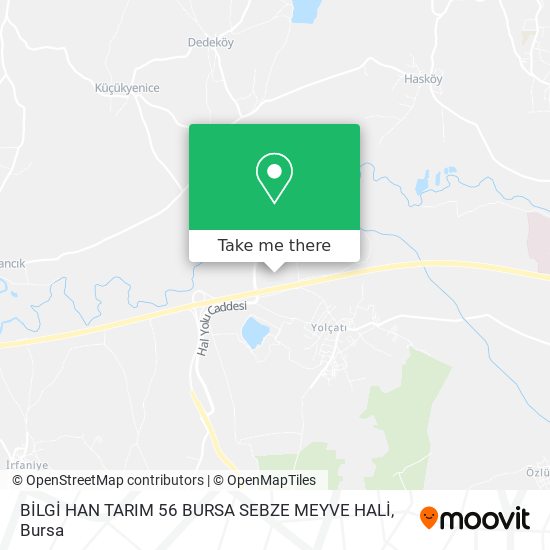 BİLGİ HAN TARIM  56 BURSA SEBZE MEYVE HALİ map