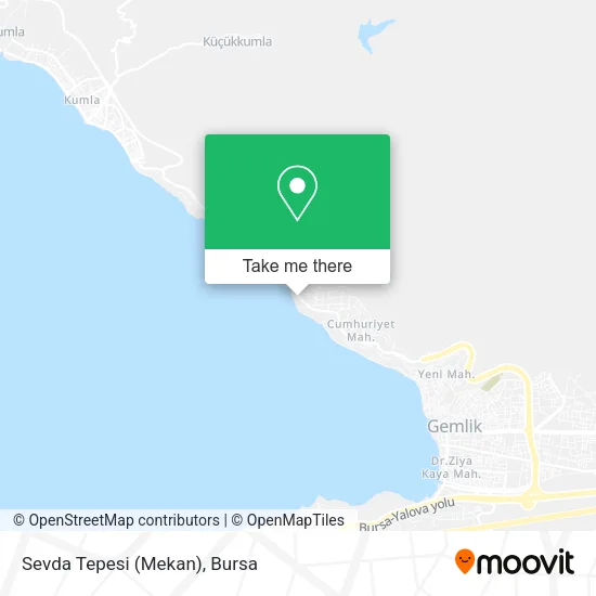 Sevda Tepesi (Mekan) map