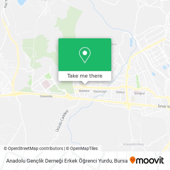 Anadolu Gençlik Derneği Erkek Öğrenci Yurdu map