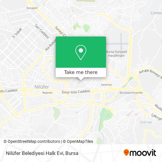 Nilüfer Belediyesi Halk Evi map