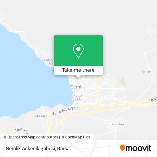 Gemlik Askerlik Şubesi map