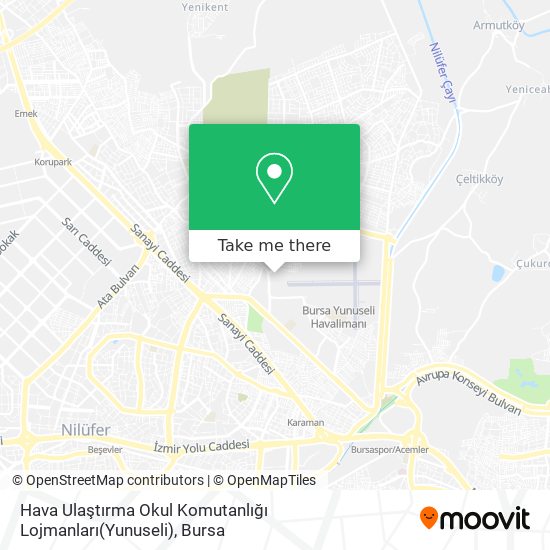 Hava Ulaştırma Okul Komutanlığı Lojmanları(Yunuseli) map