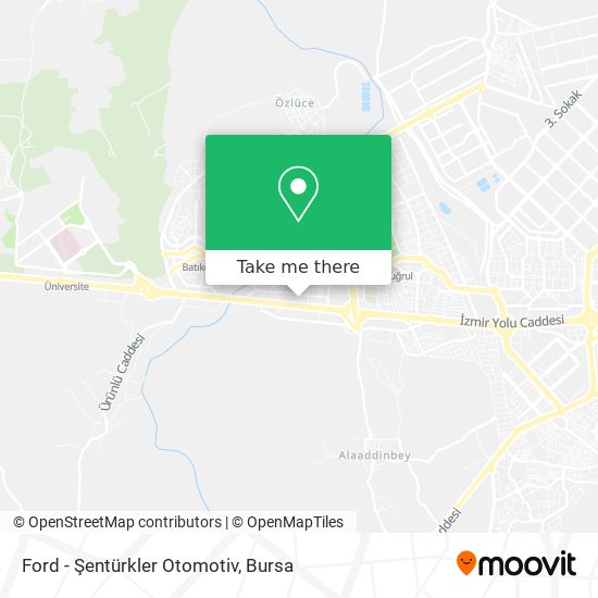 Ford - Şentürkler Otomotiv map