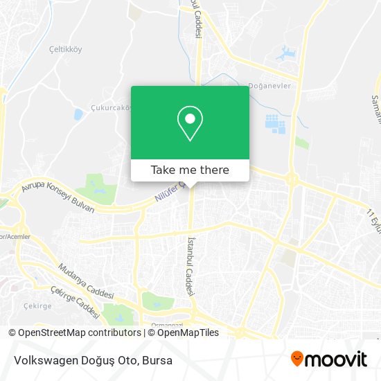 Volkswagen Doğuş Oto map