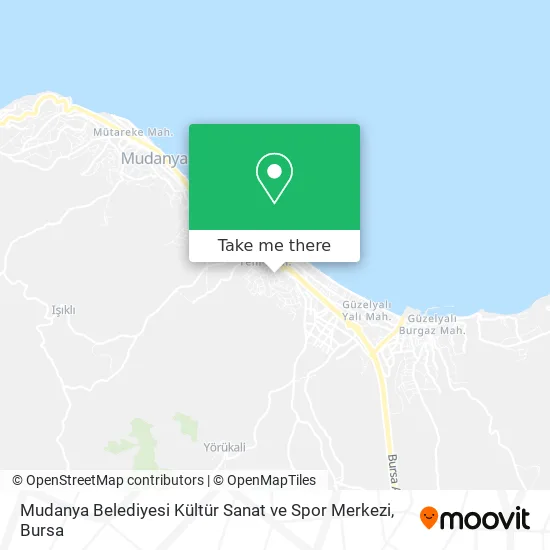 Mudanya Belediyesi Kültür Sanat ve Spor Merkezi map