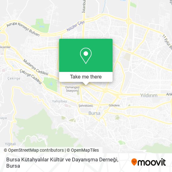 Bursa Kütahyalılar Kültür ve Dayanışma Derneği map