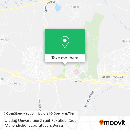 Uludağ Universitesi Ziraat Fakultesi Gida Mühendisliği Laboratuvari map