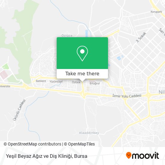 Yeşil Beyaz Ağız ve Diş Kliniği map