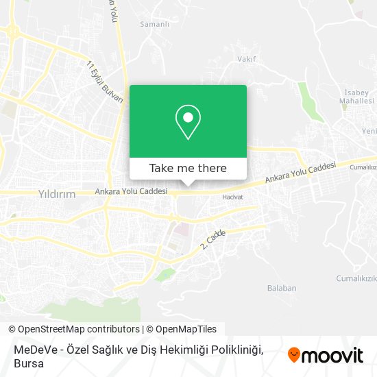 MeDeVe - Özel Sağlık ve Diş Hekimliği Polikliniği map