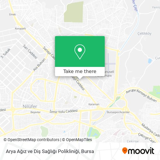 Arya Ağız ve Diş Sağlığı Polikliniği map