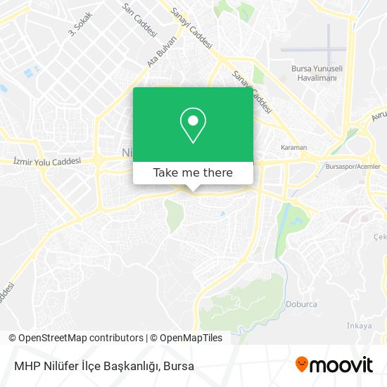MHP Nilüfer İlçe Başkanlığı map