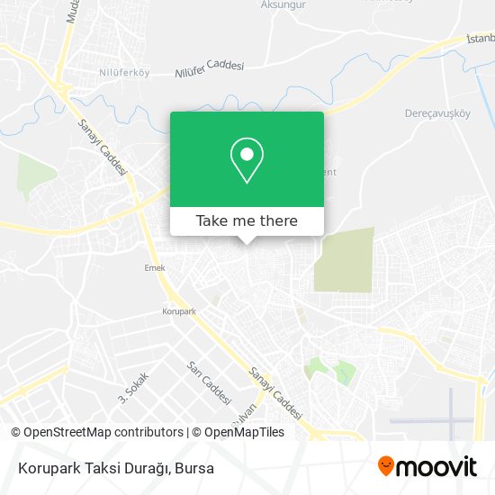Korupark Taksi Durağı map