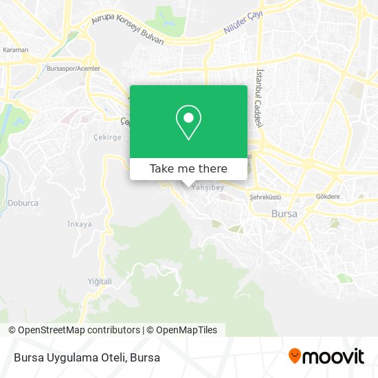 Bursa Uygulama Oteli map