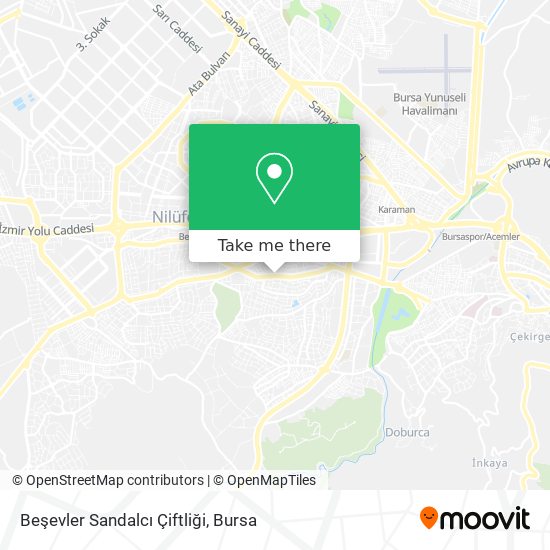 Beşevler Sandalcı Çiftliği map
