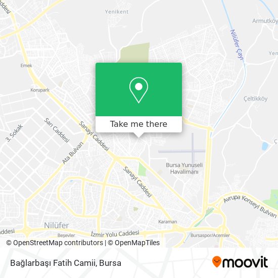 Bağlarbaşı Fatih Camii map