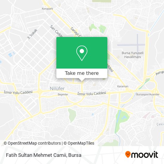 Fatih Sultan Mehmet Camii map