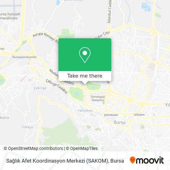 Sağlık Afet Koordinasyon Merkezi (SAKOM) map