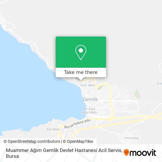 Muammer Ağım Gemlik Devlet Hastanesi Acil Servis map