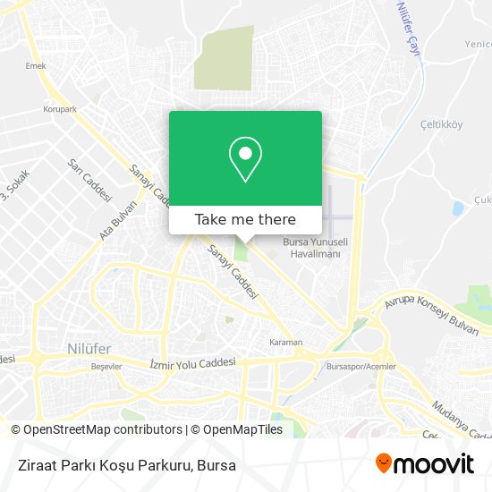 Ziraat Parkı Koşu Parkuru map