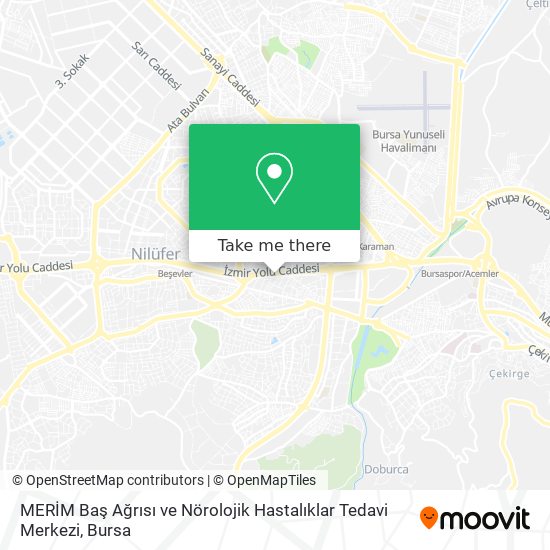 MERİM Baş Ağrısı ve Nörolojik Hastalıklar Tedavi Merkezi map