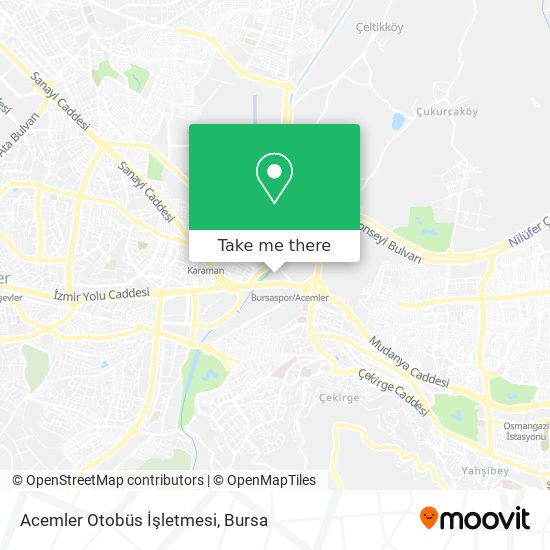 Acemler Otobüs İşletmesi map