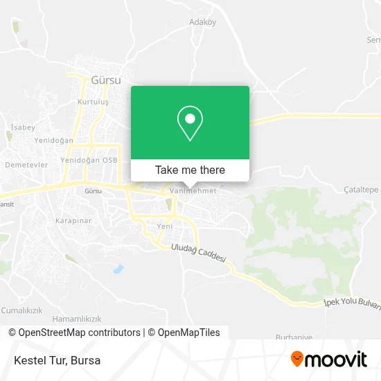 Kestel Tur map