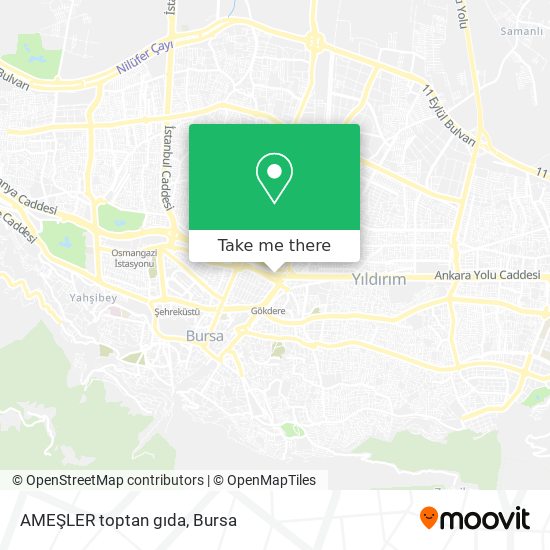 AMEŞLER toptan gıda map