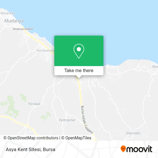 Asya Kent Sitesi map