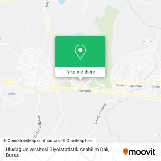 Uludağ Üniversitesi Biyoistatistik Anabilim Dalı map