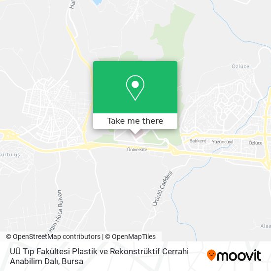 UÜ Tıp Fakültesi Plastik ve Rekonstrüktif Cerrahi Anabilim Dalı map