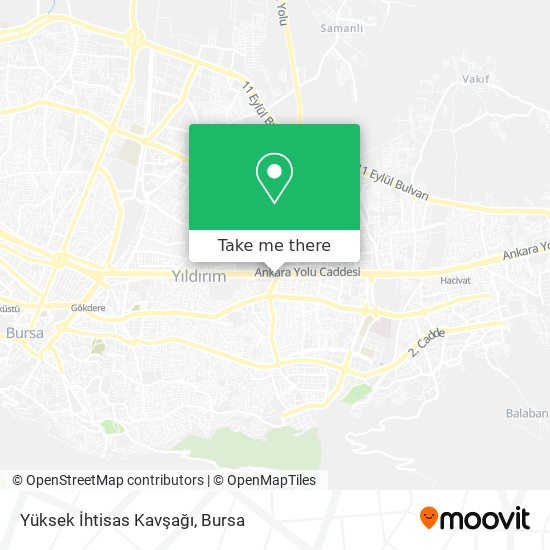 Yüksek İhtisas Kavşağı map