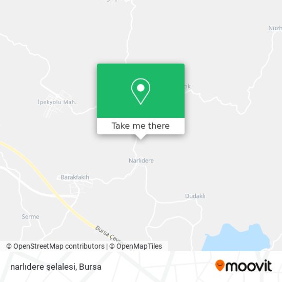 narlıdere şelalesi map