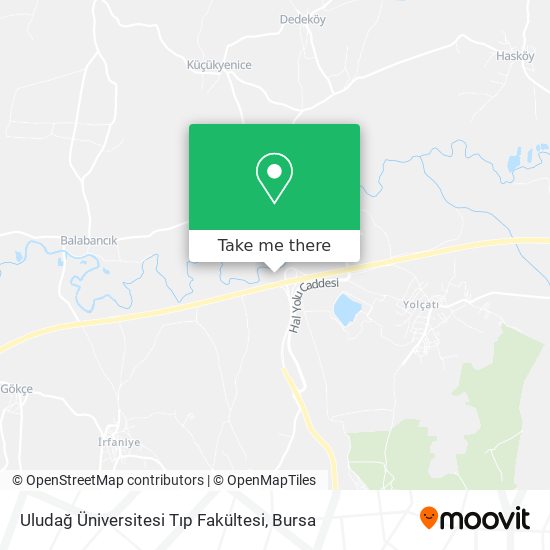 Uludağ Üniversitesi Tıp Fakültesi map