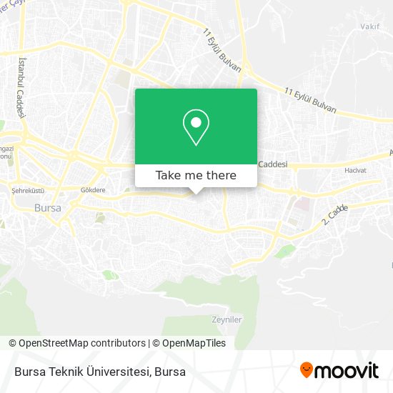 how to get to bursa teknik universitesi in yildirim by bus or metro