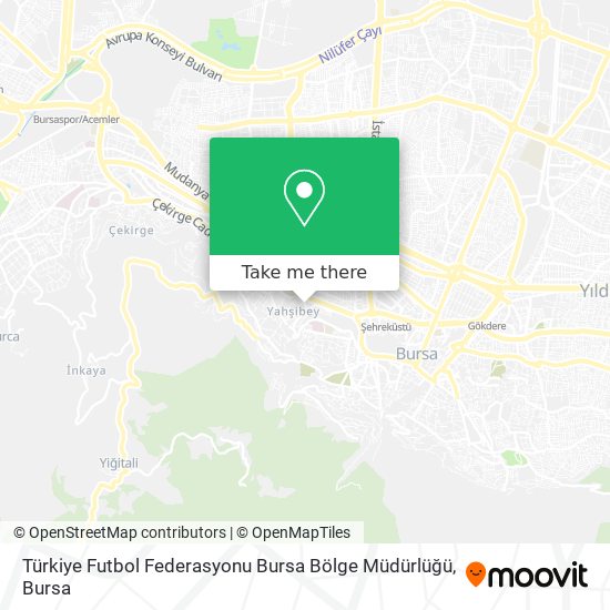 Türkiye Futbol Federasyonu Bursa Bölge Müdürlüğü map
