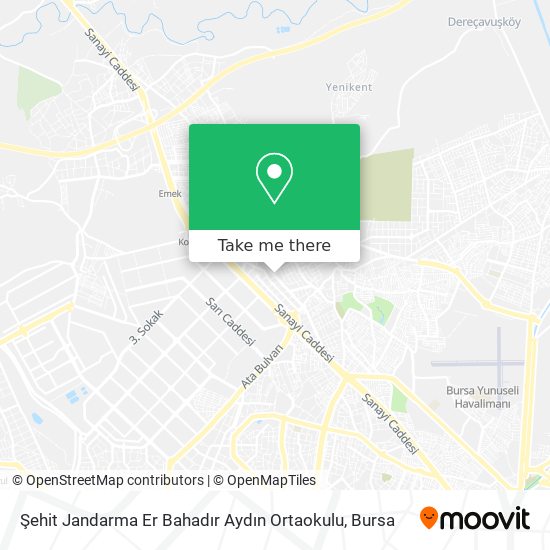 Şehit Jandarma Er Bahadır Aydın Ortaokulu map