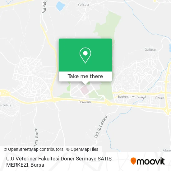U.Ü Veteriner Fakültesi Döner Sermaye SATIŞ MERKEZI map