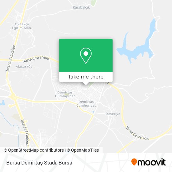 Bursa Demirtaş Stadı map