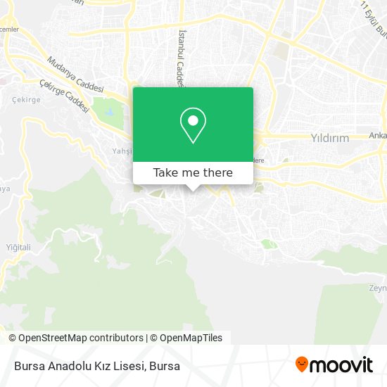 Bursa Anadolu Kız Lisesi map