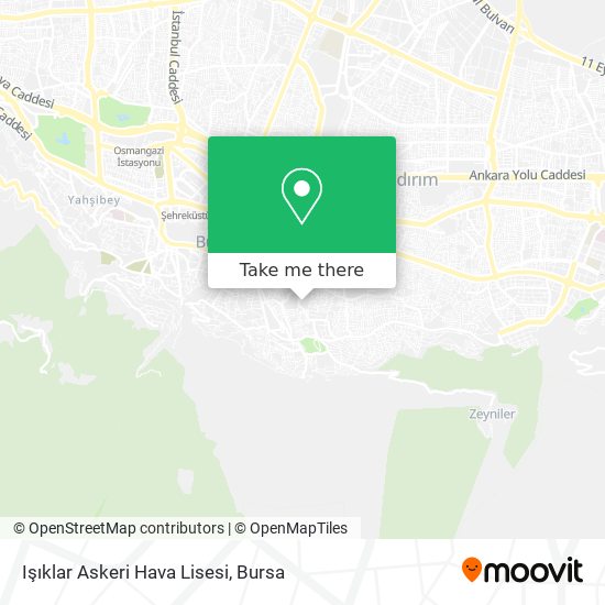 Işıklar Askeri Hava Lisesi map