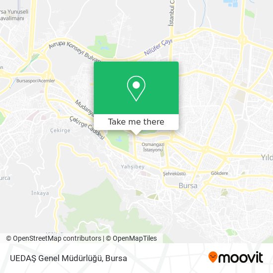 UEDAŞ Genel Müdürlüğü map