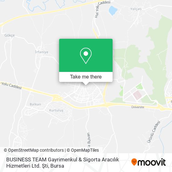 BUSINESS TEAM Gayrimenkul & Sigorta Aracılık Hizmetleri Ltd. Şti map
