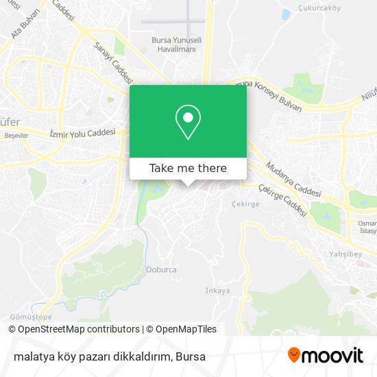 malatya köy pazarı dikkaldırım map