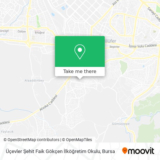 Üçevler Şehit Faik Gökçen İlköğretim Okulu map