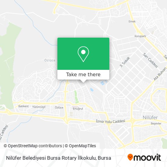 Nilüfer Belediyesi Bursa Rotary İlkokulu map