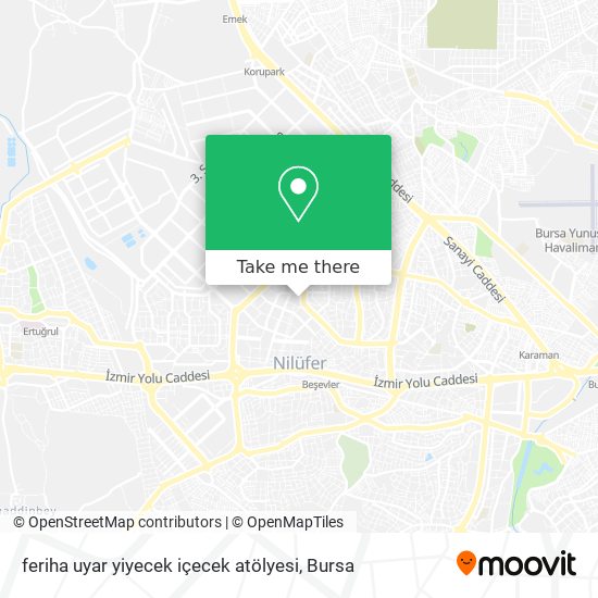 feriha uyar yiyecek içecek atölyesi map