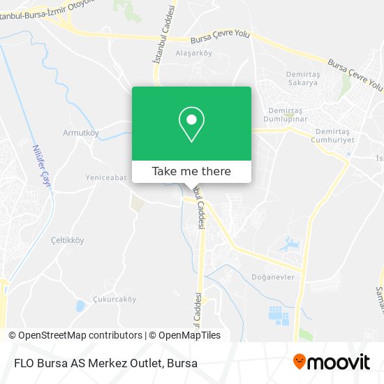 FLO Bursa AS Merkez Outlet map