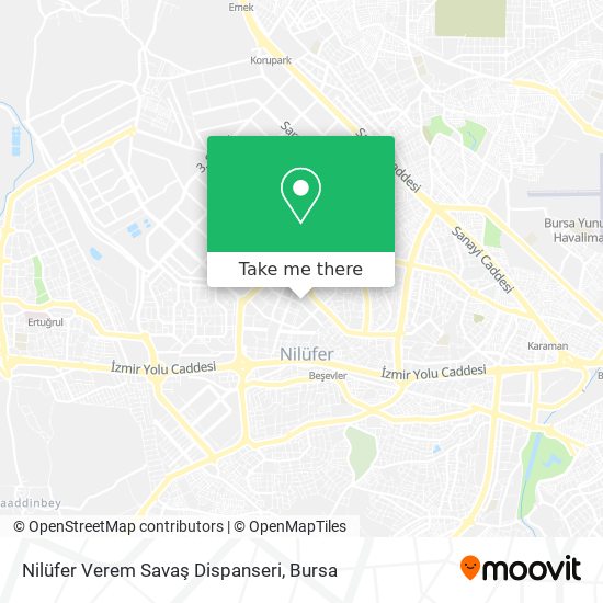 Nilüfer Verem Savaş Dispanseri map